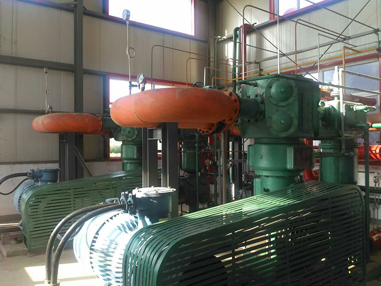 河北華棟化工氯化氫和氯甲烷壓縮機(jī)現(xiàn)場